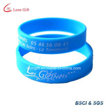 Custom Printing Logo Silicone Wristband / Rubber Bracelet